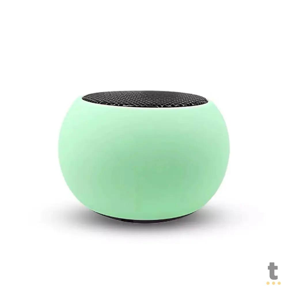 Mini Caixa De Som Bluetooth Até 4Hrs 3W - SM-01 - Verde Truedata